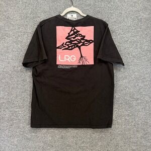 LRG Lifted Research Group Shirt Mens Large Black Graphic Logo Skate Tshirt